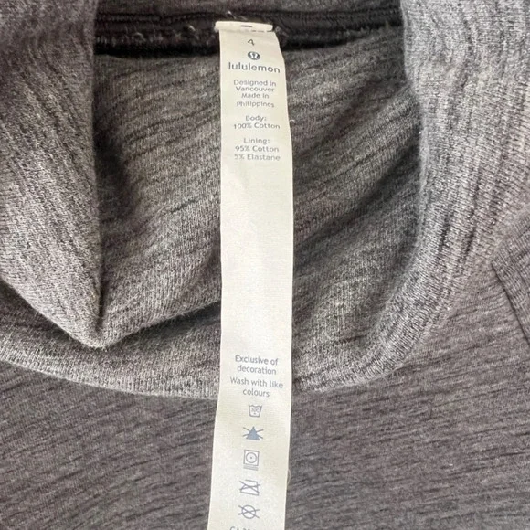 Lululemon To You Tunic Heathered Core Dark Grey Size 4 - Picture 7 of 8
